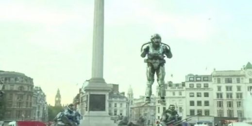 Video: Blasting Off in London’s Trafalgar Square