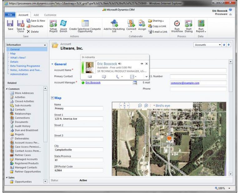 Microsoft Dynamics CRM customers can utilize Microsoft Lync in conjunction with additional native social CRM features.
