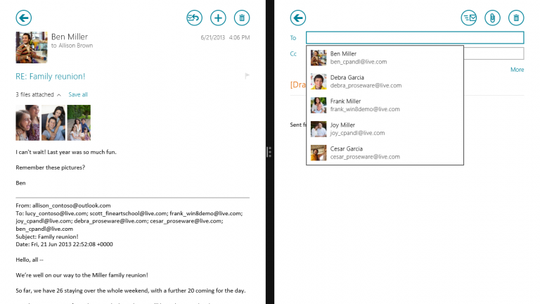No matter if it’s your personal or your work mail–you can handle multiple accounts in one place.