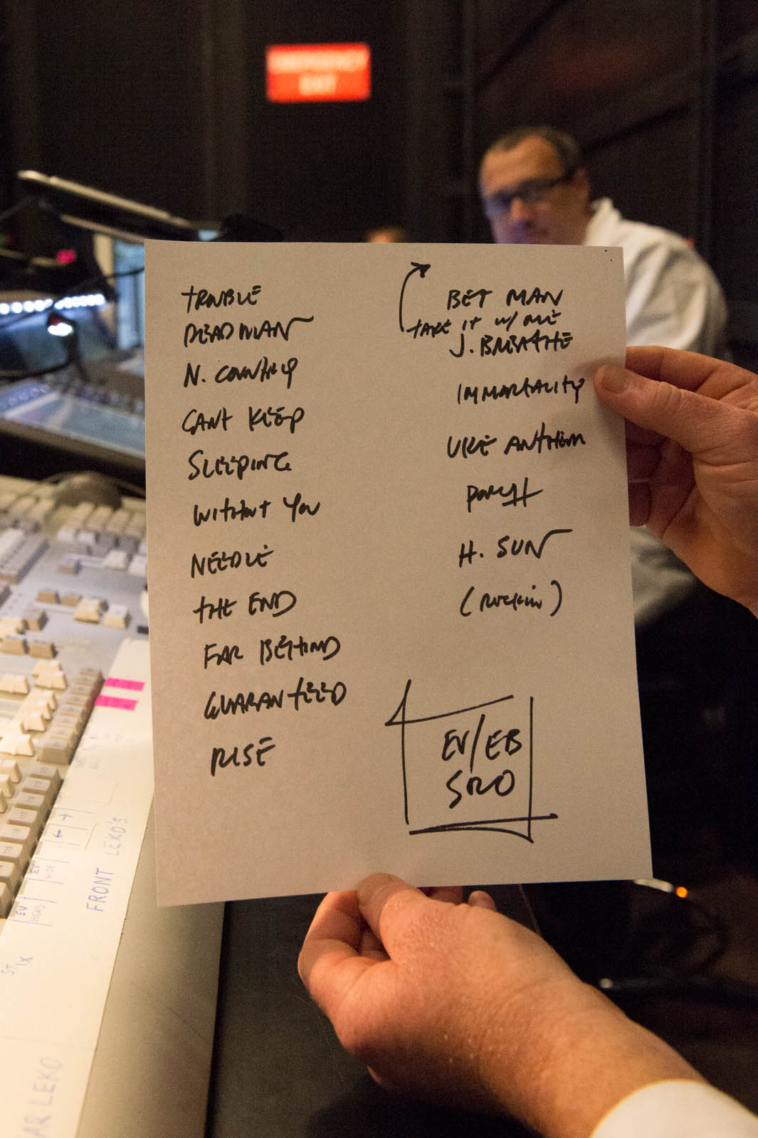 Eddie Vedder set list