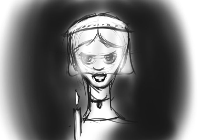 Rogan’s early sketch of the Bloody Mary