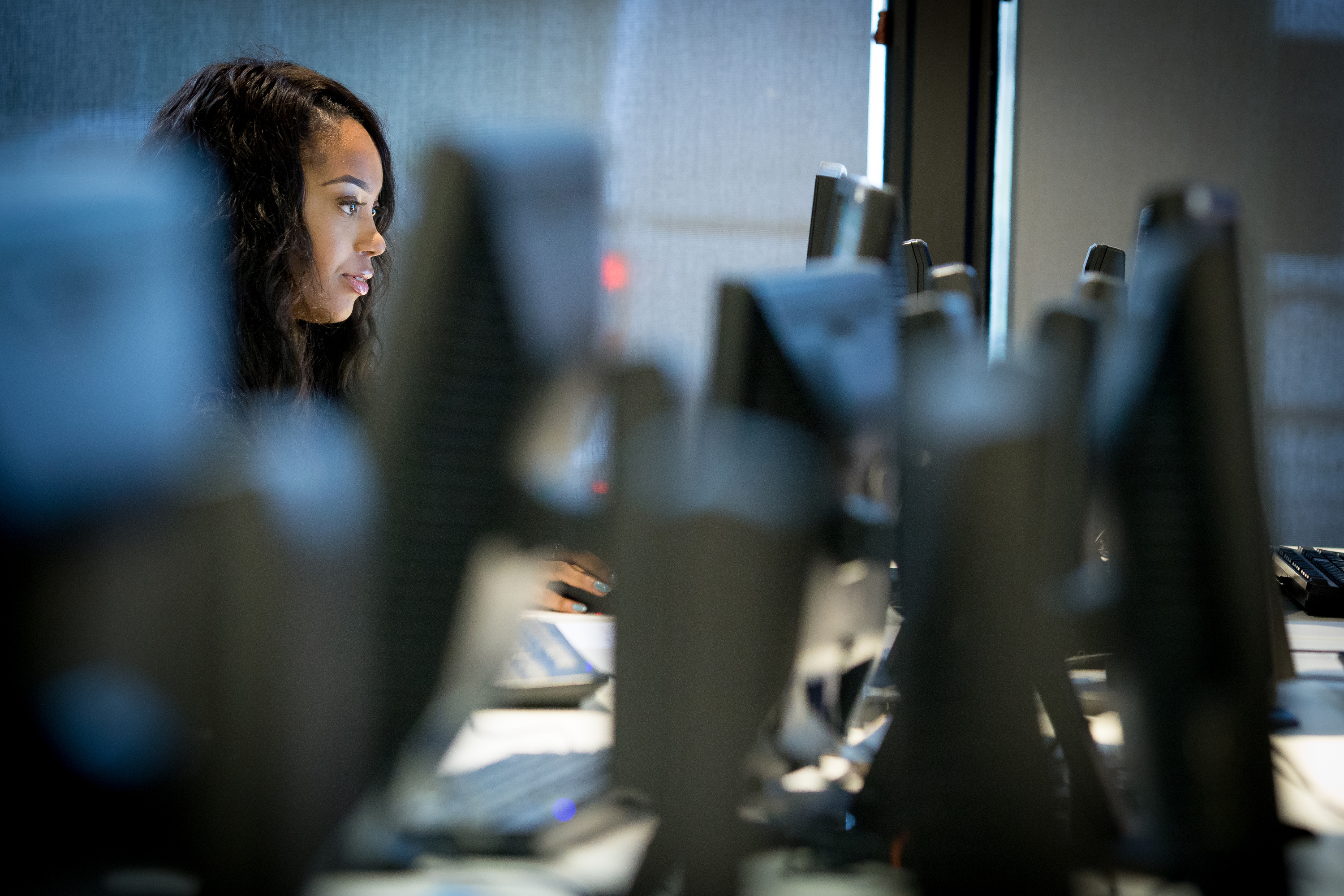 Azekiah Crawford at a computer class at Year Up Puget Sound, one of the nonprofit groups in the new Tech Talent for Good program.