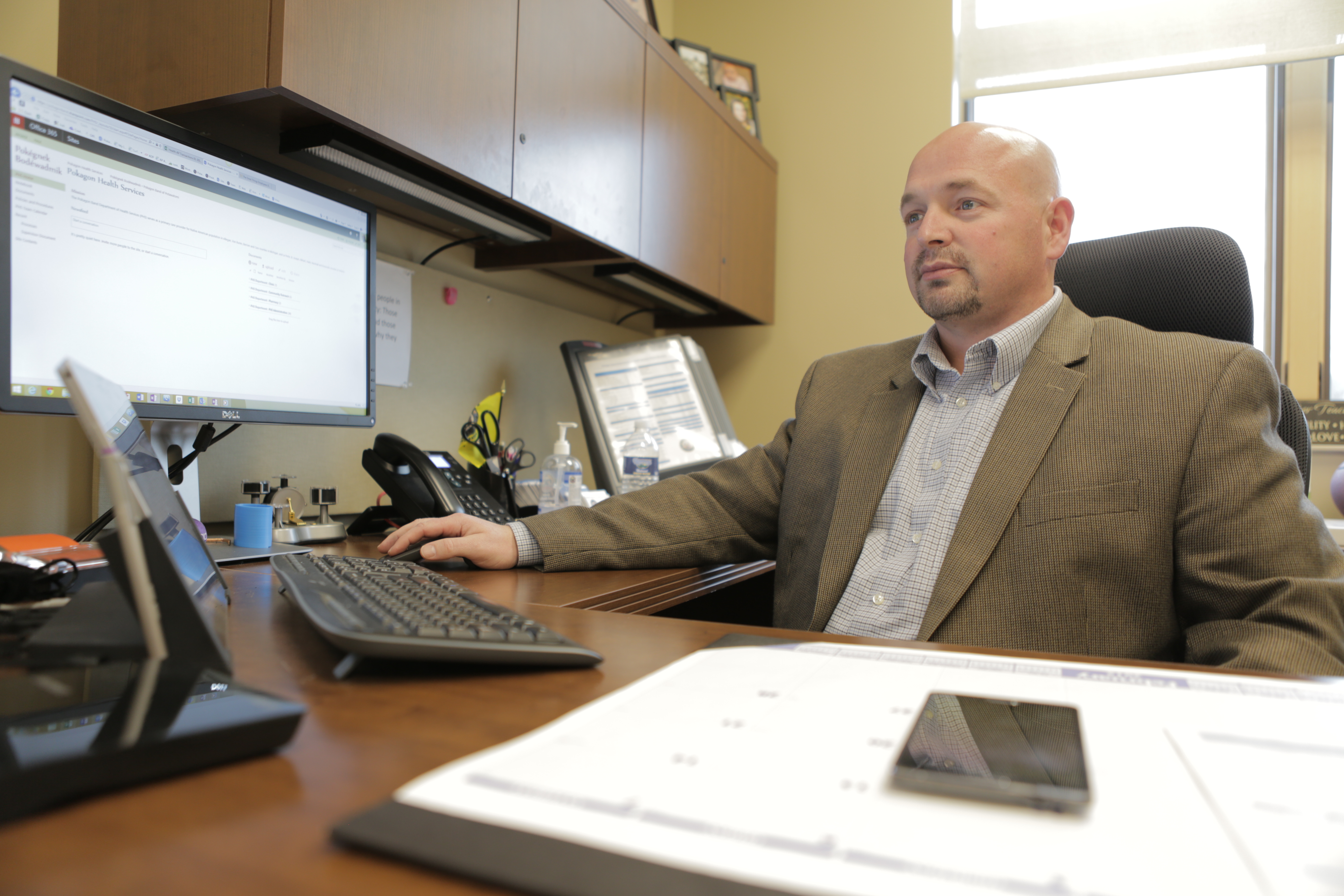 Matt Clay, director of health services for the Pokagon Band of Potawatomi