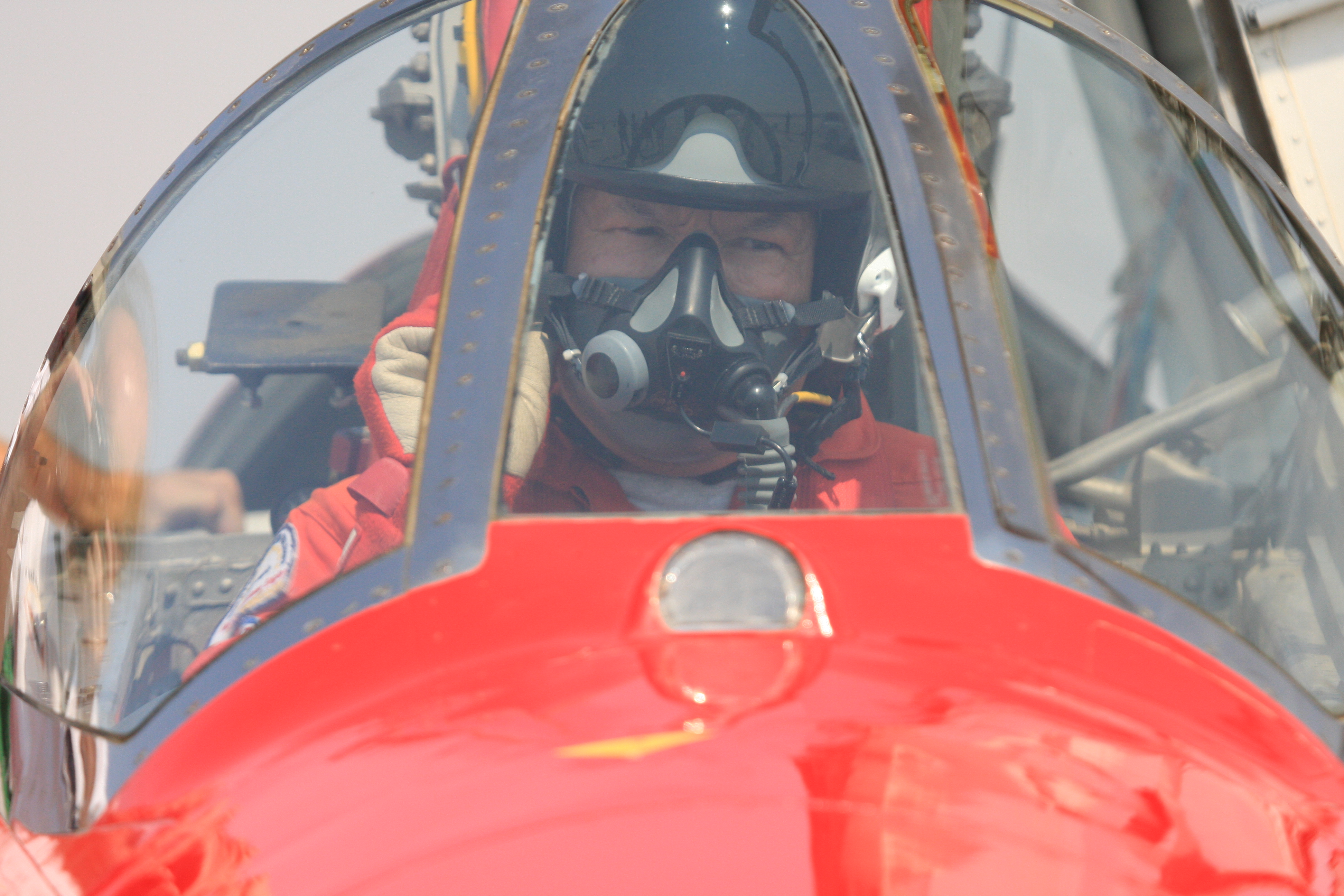 North American Eagle team leader Ed Shadle, an Air Force veteran and co-driver of the jet-powered car.