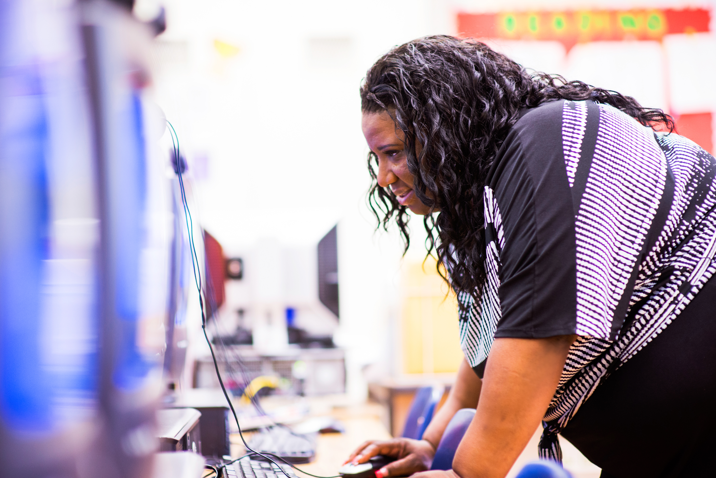 Tyra Griffin, a fifth-grade science and math teacher, says the laptops have helped boost kids’ confidence.