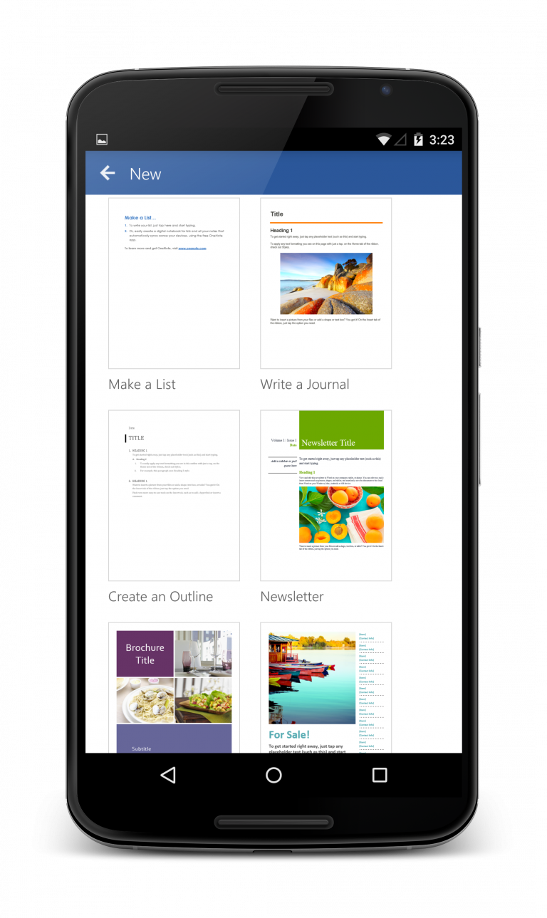Jump-start your ideas with modern templates