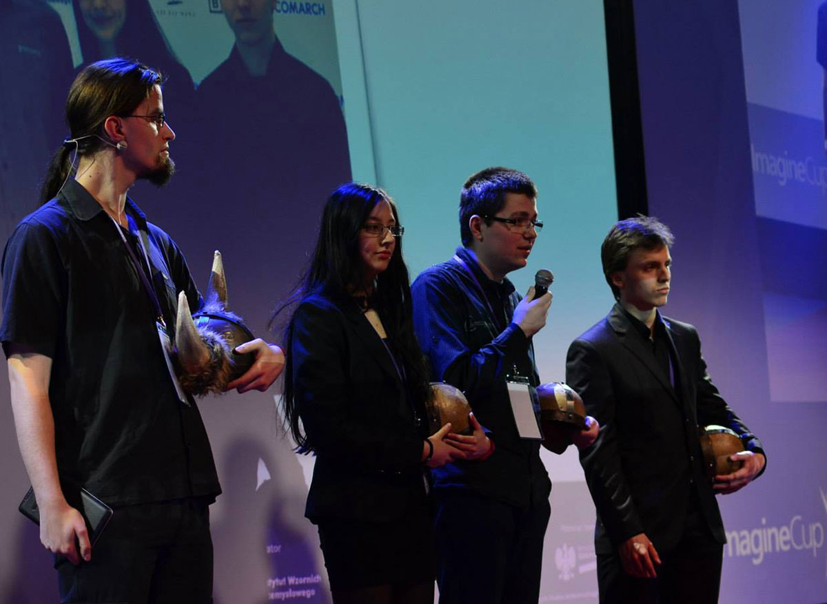 Members of Team Serious English Name, from Poland, created the game “BandBarian.”