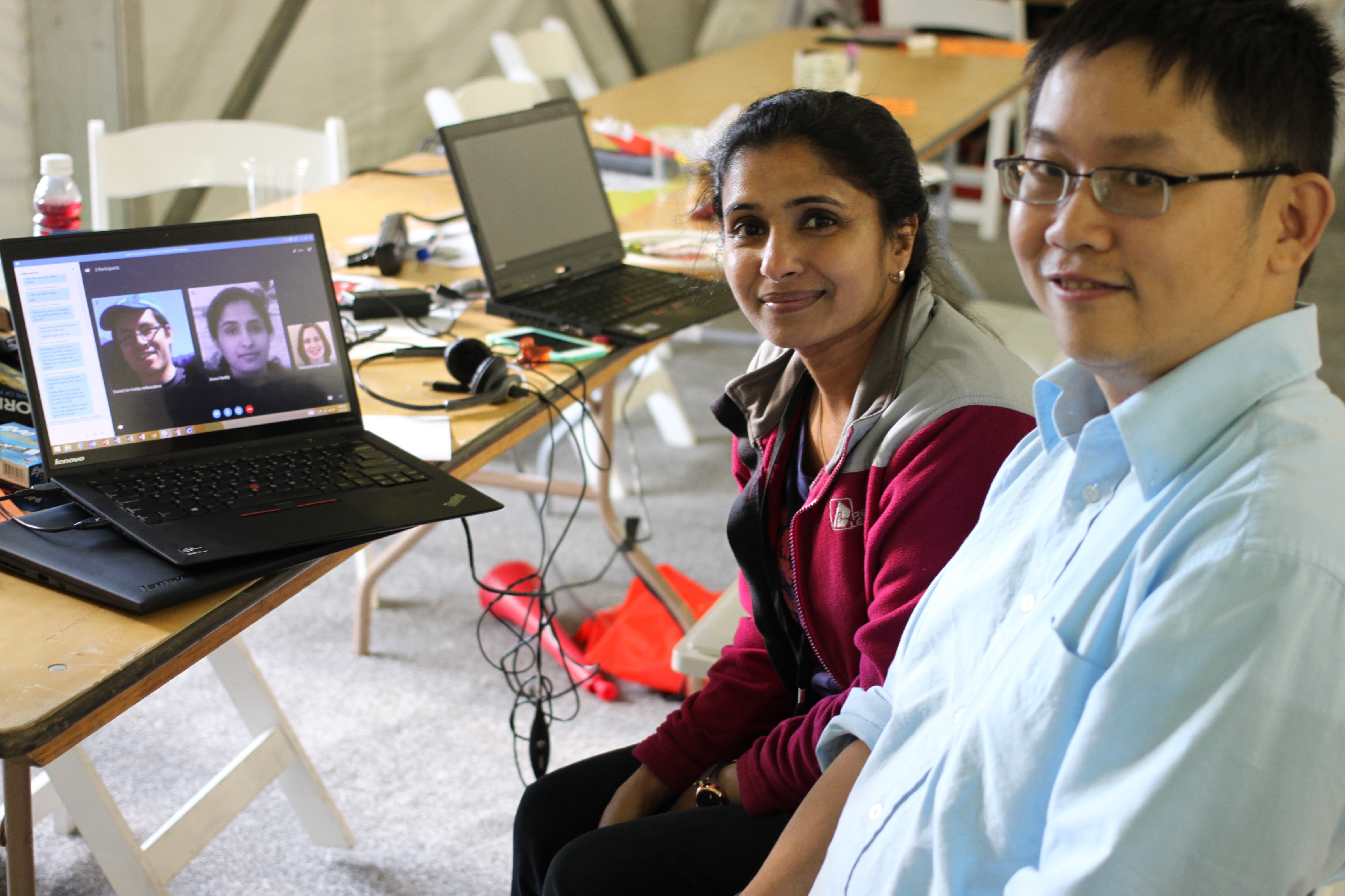 Members of the Sous-Chef team during Hackathon.