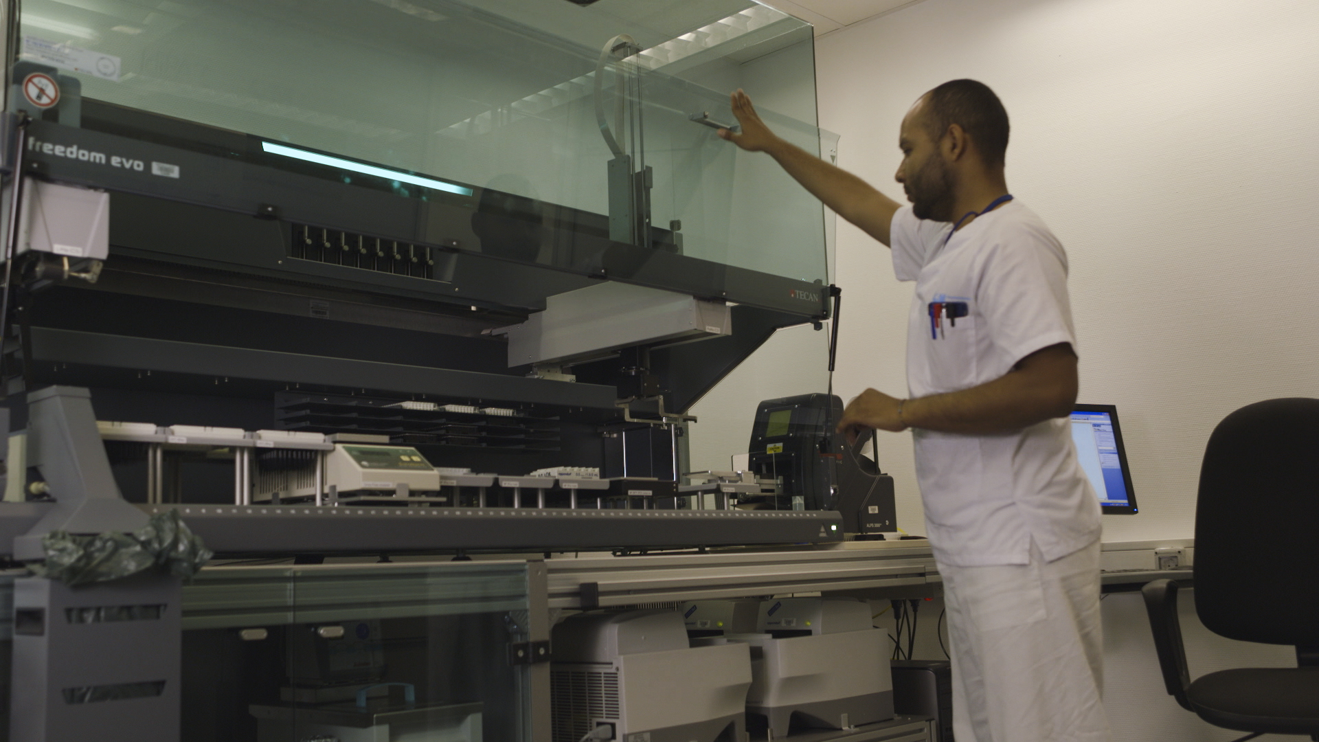 Scientists use the cloud to help process and store the results of genetic sequencing.