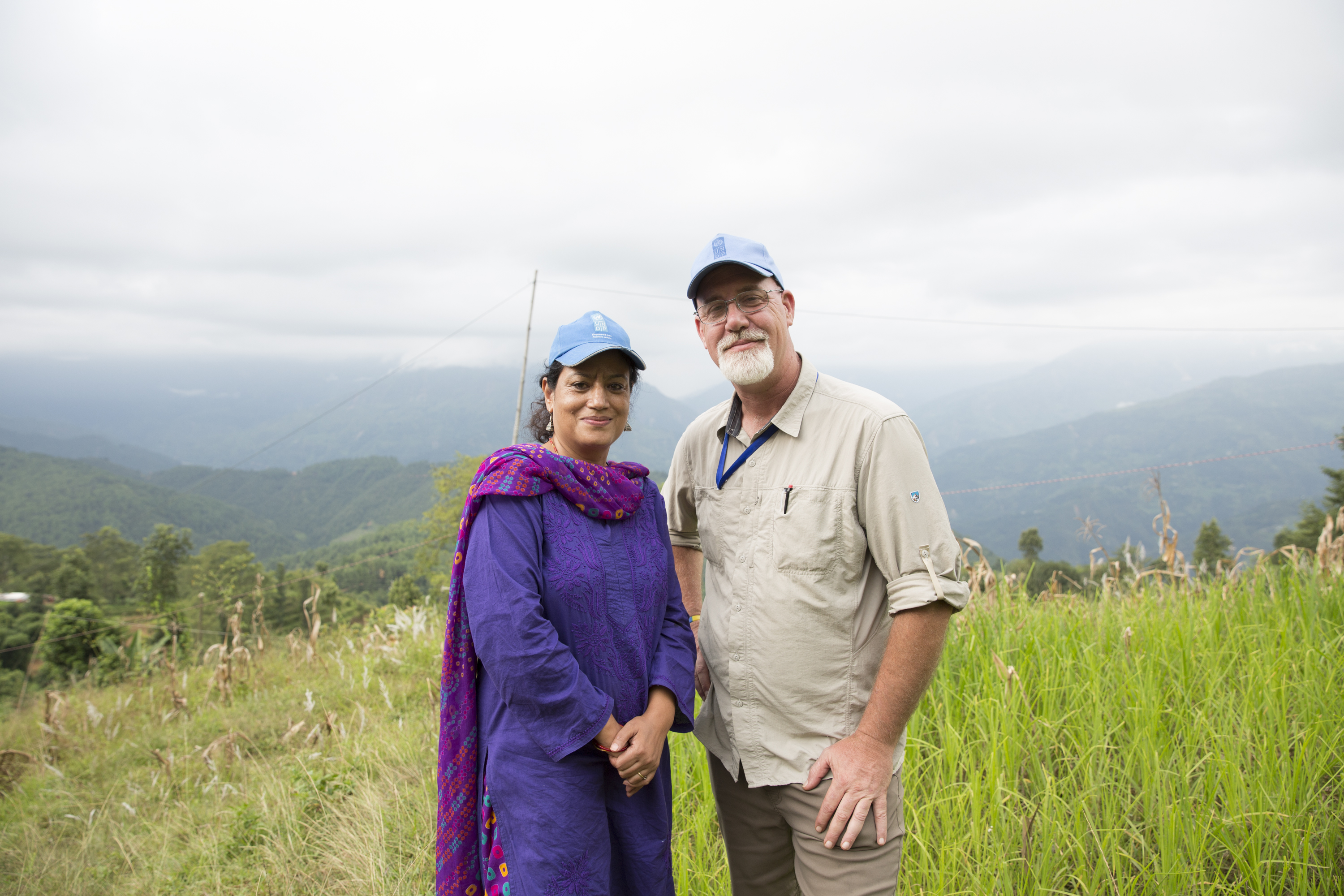 MEDEP director Nabina Shreshtha and Debris Management Program manager Dan Strode.