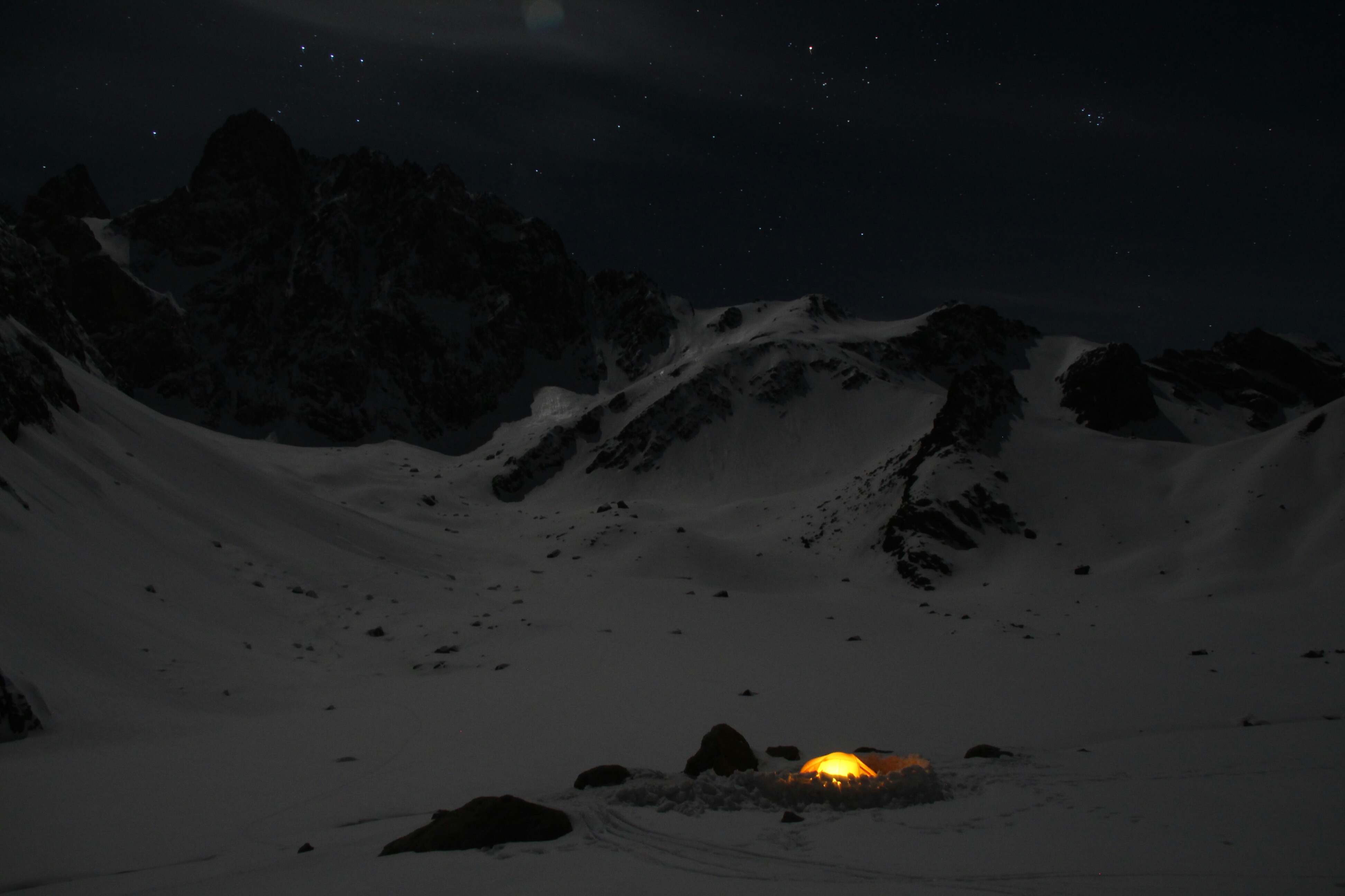 Camping in the “Heaven and Hell” valley, Cilo Dag Mountains, Turkey