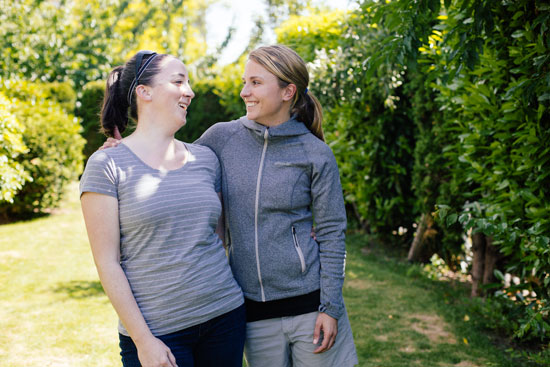 Melissa Arnot and Christine Hass smiling 