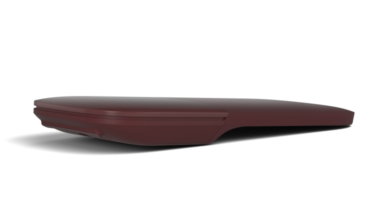 Slim, light and ready to travel, the Microsoft Surface Arc Mouse is designed to conform to your hand, and snaps flat to fit easily in your bag or pocket.