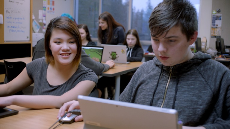 Students at Tesla STEM High School in Redmond, Wash. have been coding with Minecraft and working alongside the Minecraft Education Team to inform development with student voice.