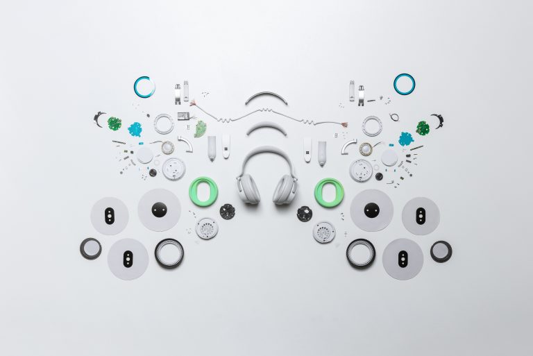 Surface Headphones broken apart