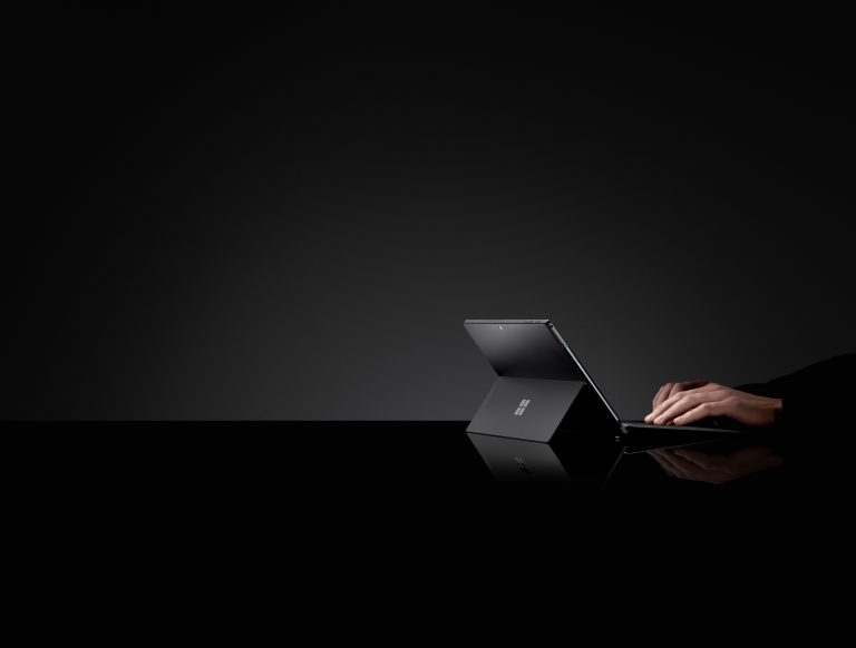 typing on a Surface device