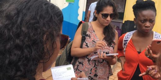 Journalists covering an event
