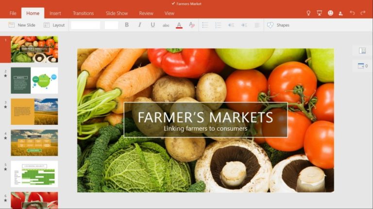PowerPoint in Windows 10