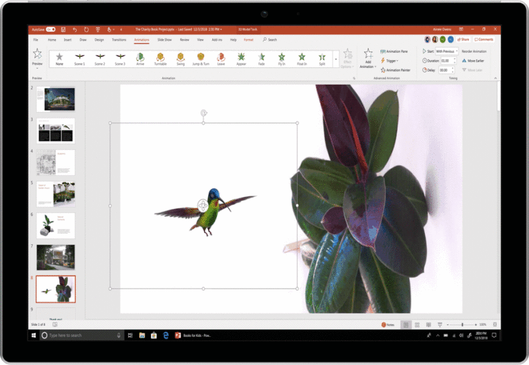 Embedded3DHummingbird graphic