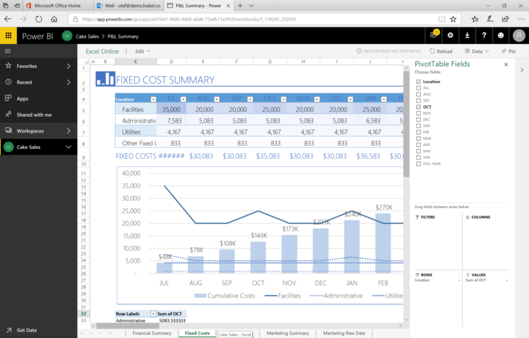 Excel in Power BI