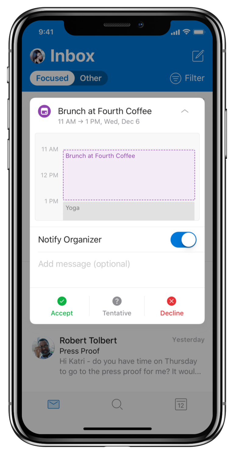 RSVP in Outlook