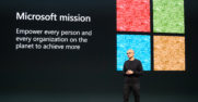 Satya Nadella on stage