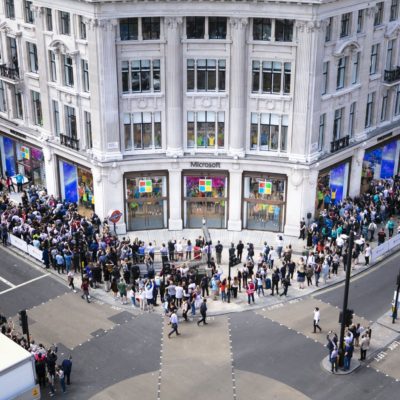 The flagship Microsoft Store in London