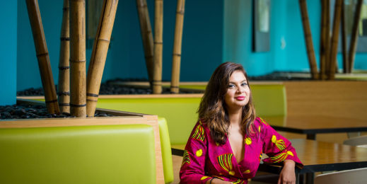 Portrait of Dona Sarkar in natural light