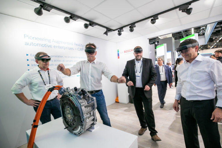 HoloLens 2 demo with Bosch in Microsoft IAA booth