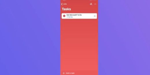 Microsoft To Do reminder on a mobile device