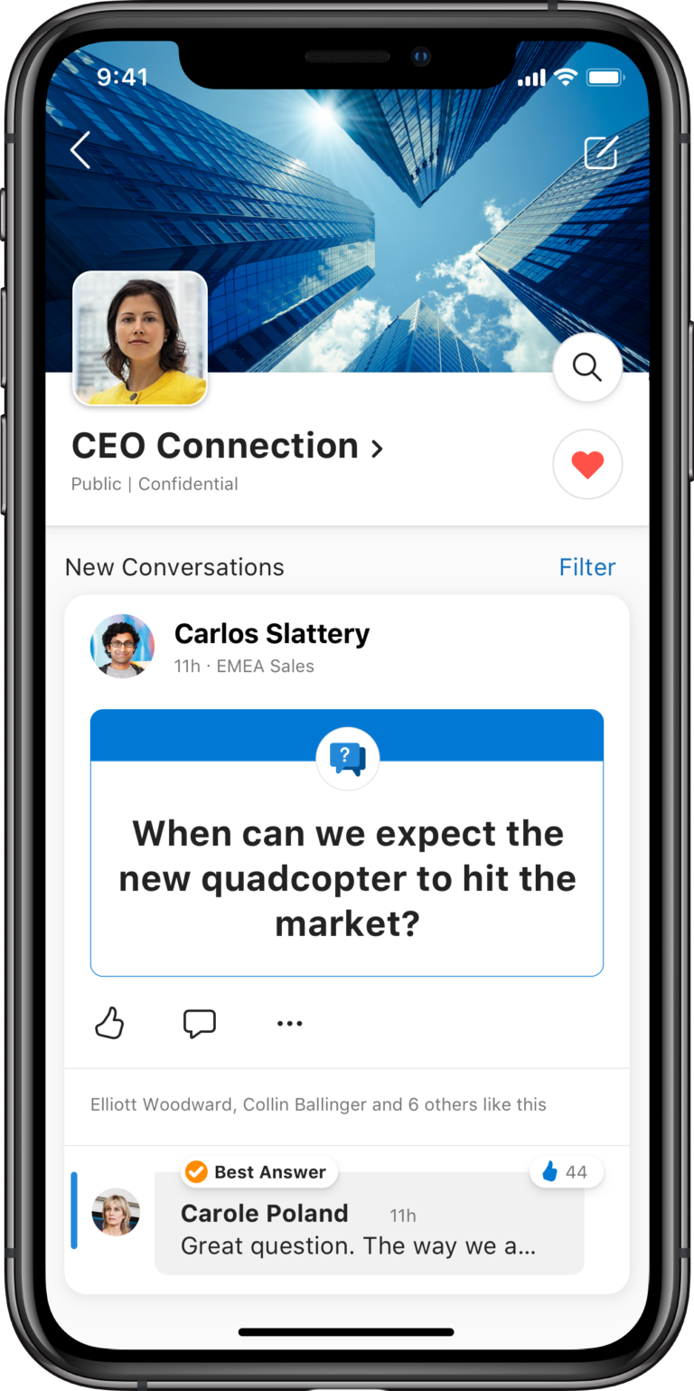 SharePoint Communities in Yammer for iOS