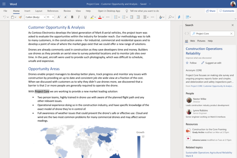 Word with topic smart lookup
