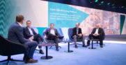 Open Manufacturing Platform members BMW Group, Bosch, Microsoft and ZF Friedrichshafen AG at Bosch Connected World