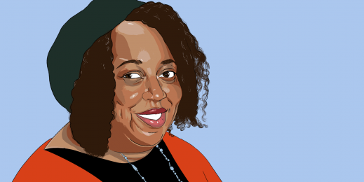 Cartoon image of Angela Hooker