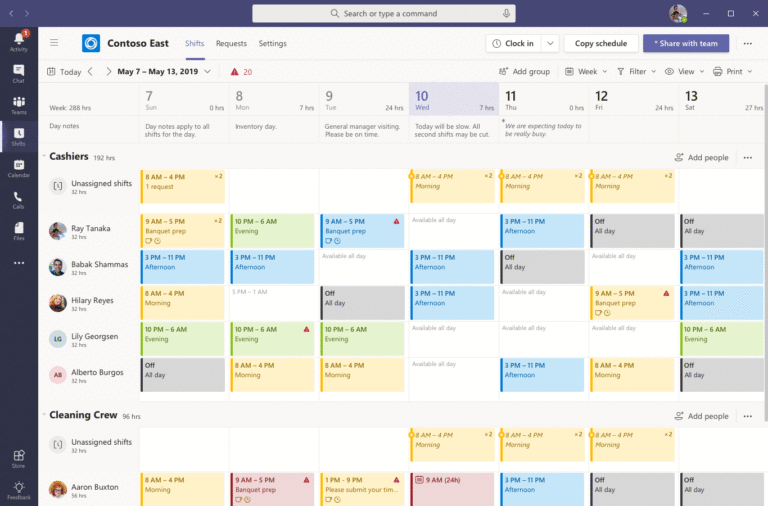 Shift Conflict Management complete