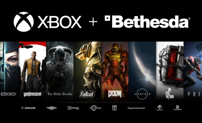 Poster showing Bethesda games