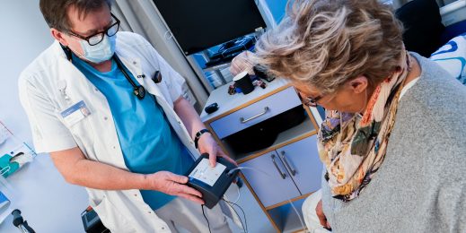 Doctor consulting with patient