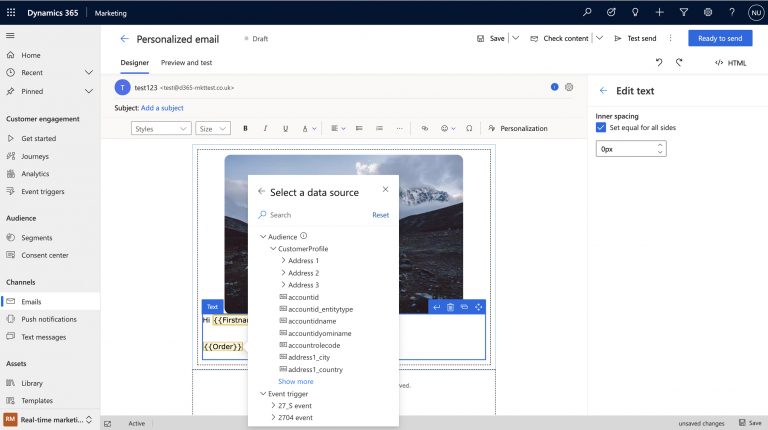 Dynamics 365 Customer Journey Orchestration: Personalization
