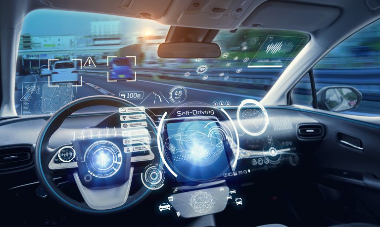 An automobile's dashboard