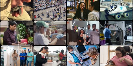 A collage image showing various people