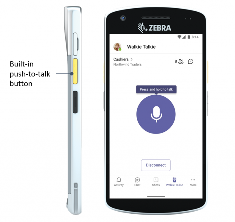 Teams Walkie Talkie app
