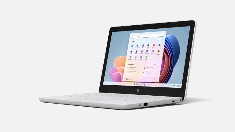 Surface Laptop SE front angle