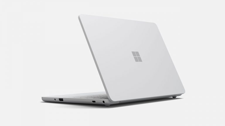 Surface Laptop SE back angle