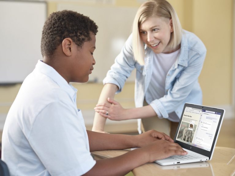 Surface Laptop SE in classroom