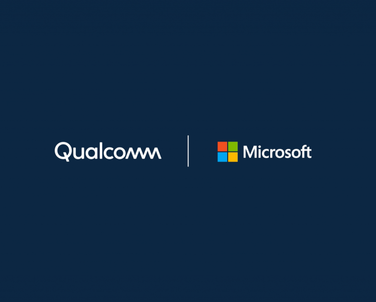 Qualcomm and Microsoft logos