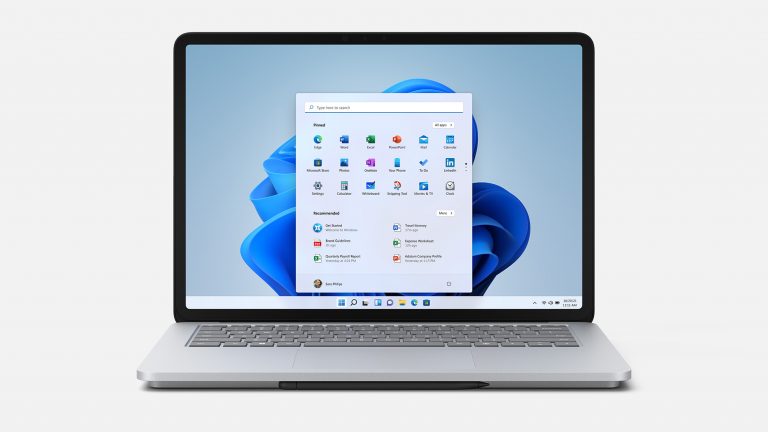A Surface laptop