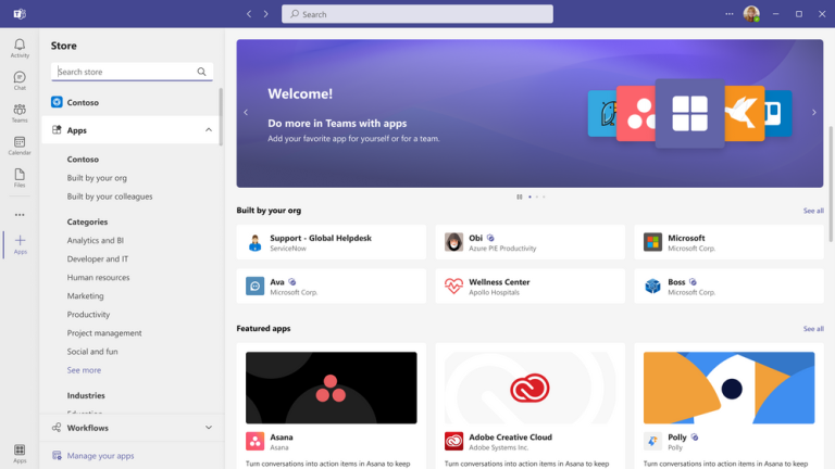 Microsoft Teams app