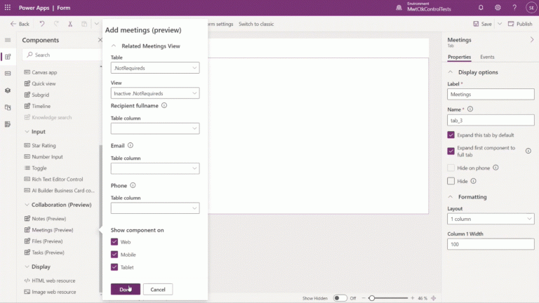 Collaboration Controls in Power Apps