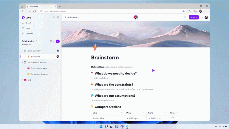 Loop app (GIF)