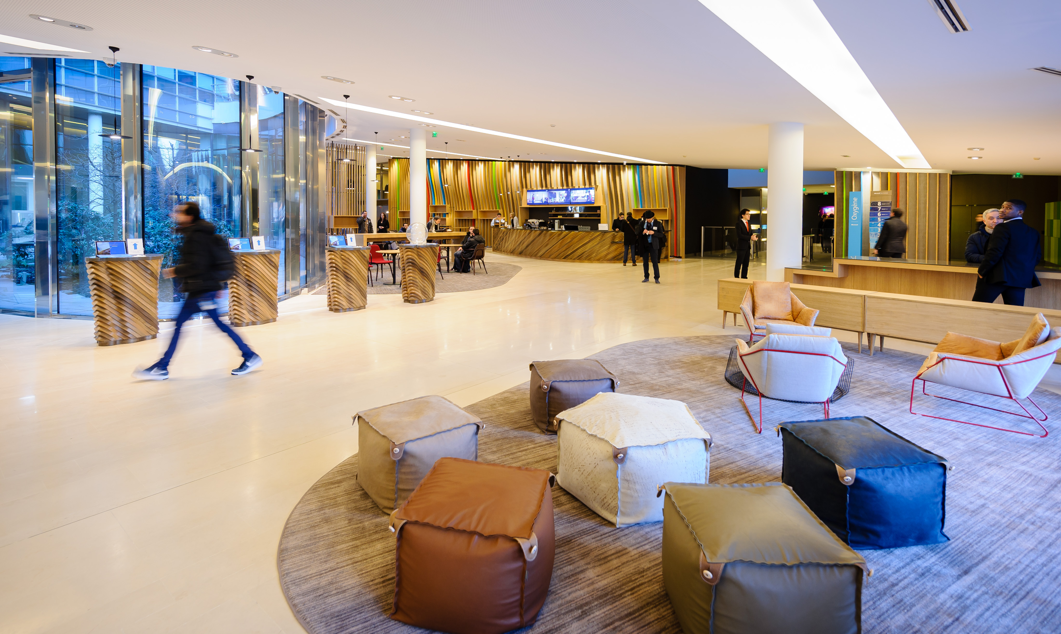 Le hall d'entrée du Campus